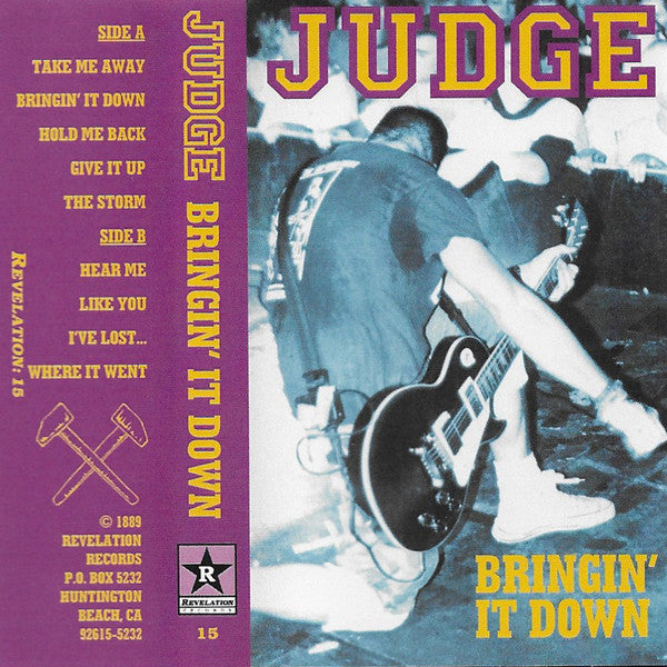 JUDGE – Bringin' It Down cassette tape