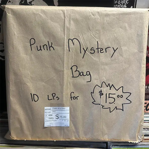 PUNK MYSTERY BAG!  10 NEW LPS FOR $15!!!!